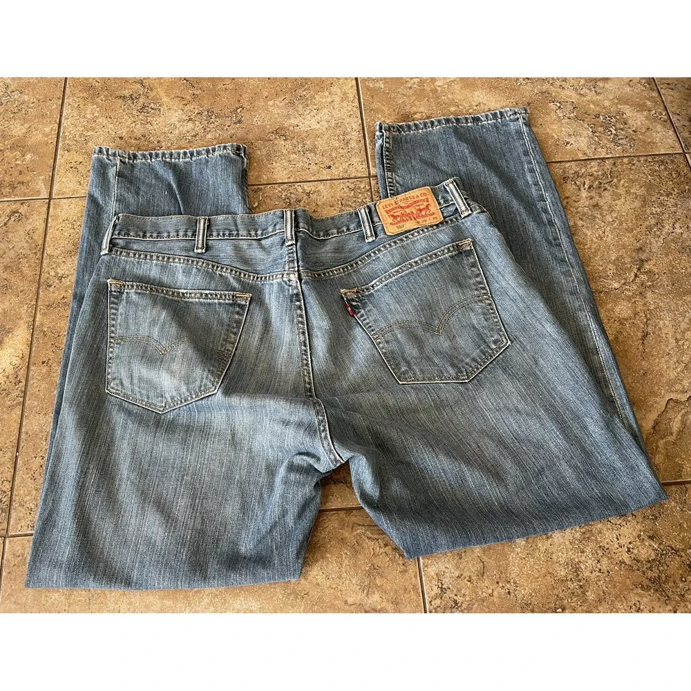 Levis 559 38x30 Relaxed Straight Blue Stone Wash  Denim 100% Cotton - Picture 3 of 10